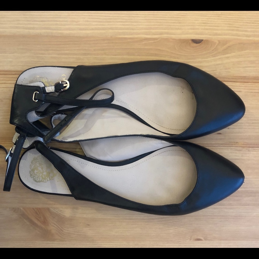 Vince Camuto flats with ankle stripe